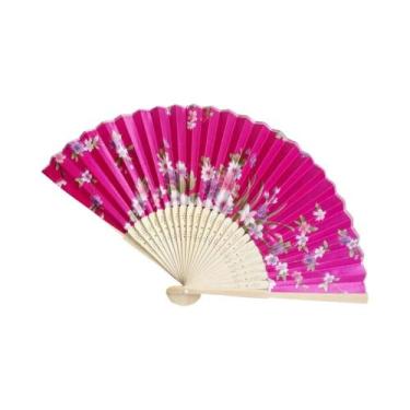 Imagem de Leque De Seda Vintage Estilo Chinês E Japonês Com Padrão Floral Para D