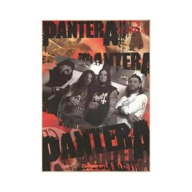 Imagem de Pôster Vintage Da Banda Pantera Em HD, À Prova d'Água, Autoadesivo, De
