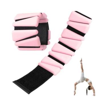 Imagem de Pesos Ajustáveis Para Punho E Tornozelo 2-4lbs Em Silicone Para Treino