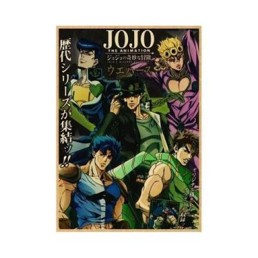 Imagem de Pôsteres Vintage JoJo 2025 Anime JoJo's Bizarre Adventure Arte De Pare
