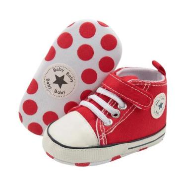 Imagem de Tênis Casuais De Cano Alto Para Bebês, Primeiros Passos, Em Lona, Com 
