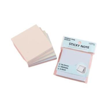 Imagem de Blocos De Notas Adesivas Cor Morandi 100 Folhas, Material Escolar E De