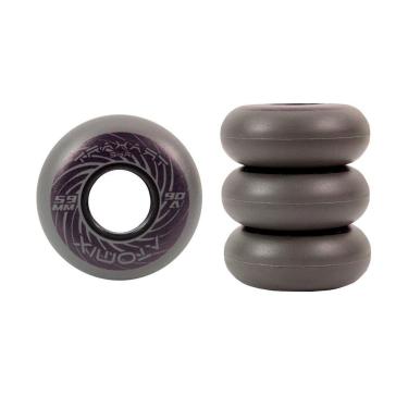 Imagem de Jogo de Rodas Traxart Street Atomix Cinza e Roxa 59mm/90A-Masculino
