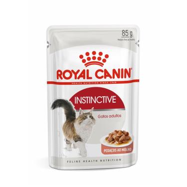 Imagem de Ração Úmida Royal Canin Sachê Instinctive para Gatos Adultos Acima de 12 meses 85g