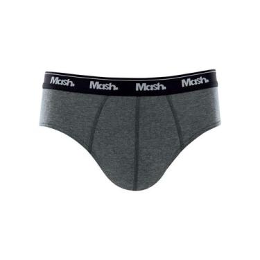 Imagem de Cueca Slip Mash 073.58 Masculina Basica Algodão T. P/GG, P, Cz06, Mesc