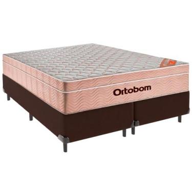 Imagem de Cama Box King e Colchão Airtech Spring Pocket Molas Ensacadas Ortobom 