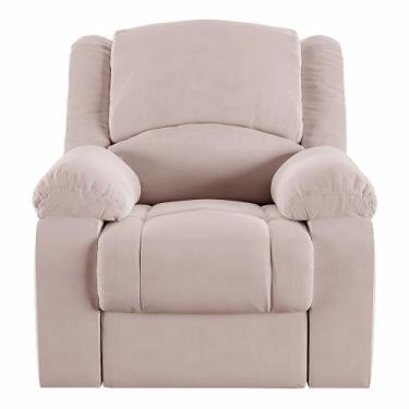 Imagem de Poltrona do Papai Reclinável Sala de Cinema Barcelona Manual Veludo Ro