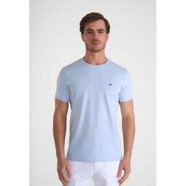 Imagem de Camiseta Manga Curta Docthos Malha Básica Slim, 070 azul ceu, EG
