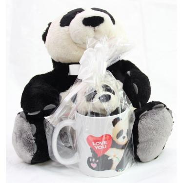 Imagem de Caneca com Ursinhos Ursos Pelúcia Panda Amor Casa dos Ursos