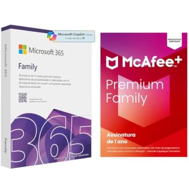Imagem de Kit Microsoft 365 Family + McAfee Premium Family
