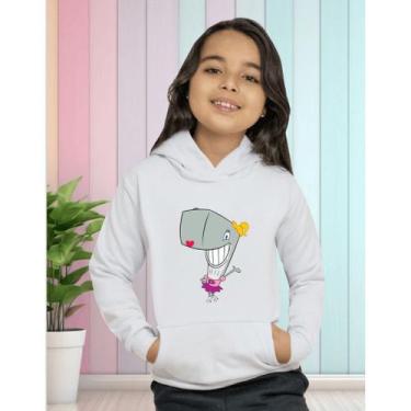 Imagem de Blusa De Moletom Infantil Feminino Pérola Bob Esponja - NoBrand, Branc