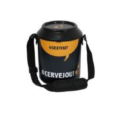 Imagem de Cooler Quiosque Preto Sextou com Alça Mochila 10 Latas - Anabell