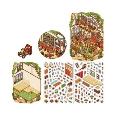 Imagem de Adesivos De Cena Em Miniatura 3D Kawaii, Brinquedos DIY, Jogos, Scrapb