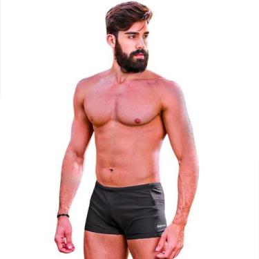 Imagem de Sunga Boxer Masculina Com Bolso Zíper Lateral Forrada Cadarço Ajustavé