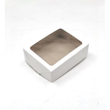 Imagem de 20 Caixas com visor para Kit de Cosméticos 19x15x6cm Cor:Branca - Kaia