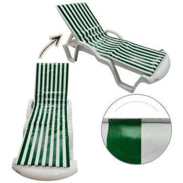 Imagem de Colchão De Espreguiçadeira De Piscina Dupla-face - DreamInBox