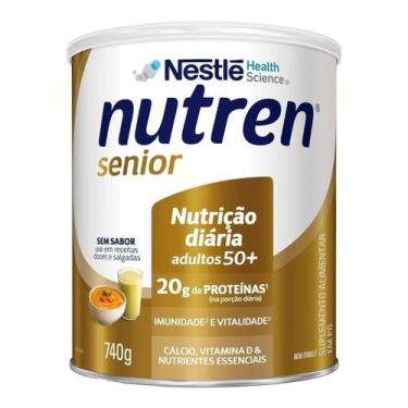 Imagem de NUTREN SENIOR NESTLÉ 740g SEM SABOR NUTRIÇÃO DIÁRIA 50 +