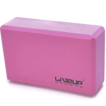 Imagem de Bloco Em Eva Para Yoga E Pilates LS3233 Liveup, Rosa