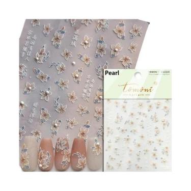 Imagem de Adesivos De Unha 5D Com Glitter De Vidro: Decoração Artística De Alta 