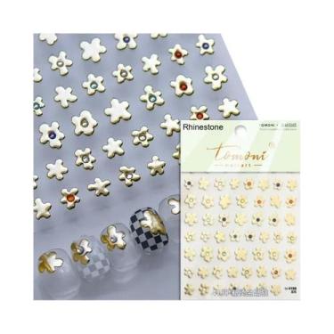 Imagem de Adesivos De Unha 5D Com Glitter De Vidro: Decoração Artística De Alta 