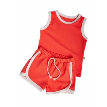 Imagem de Conjunto Infantil Regata E Shorts Para Bebês Unissex-Unissex