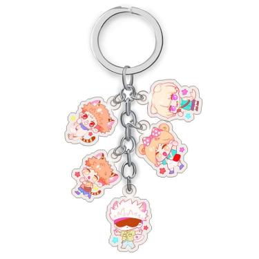Imagem de Chaveiro Jujutsu Kaisen Toge, Gojo, estilo Panda Chibi