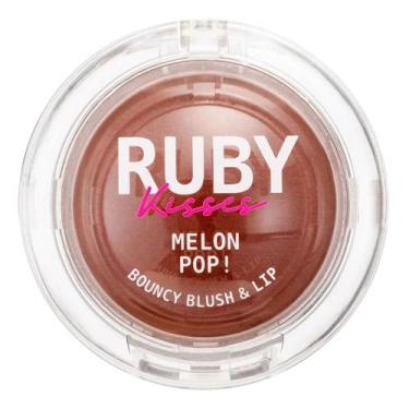 Imagem de Blush & lip bouncy melon pop ruby kisses - KISS NEW YORK