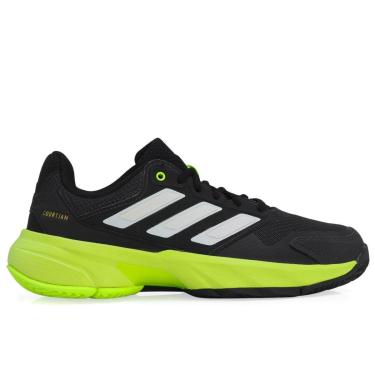 Imagem de Tênis Adidas Courtjam Control 3 - All Court - Preto Cinza e Limão-Masculino