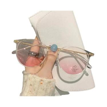 Imagem de Óculos De Sol Com Armação Redonda De Metal Em Marrom Blush, Anti-Luz A