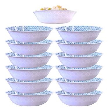 Imagem de 12 Saladeiras Tigela Bowl 1l Melamina 22,5cm Grande Portuguesa - Sk