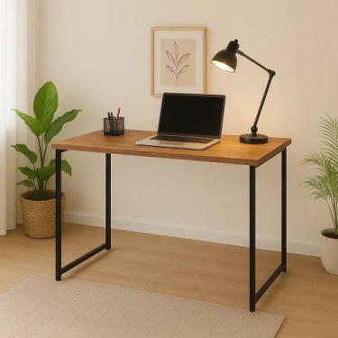 Imagem de Escrivaninha Industrial Mesa Estudo Aparador Escritório Home Office Pé