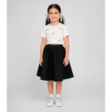 Imagem de Blusa Feminina Infantil de Laços Trick Nick Bege, 10, Bege