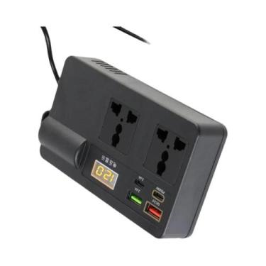 Imagem de Inversor Universal DC 12V 24V Para AC 220V 200W Com Carregador USB PD 