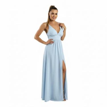 Imagem de Vestido Alça com Fenda Chá Revelação Festas Formaturas - Cintra Vest, 