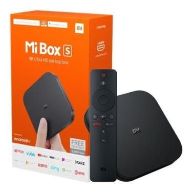 Imagem de Mi Box S 4K 8GB preto com 2GB de memória RAM, Compatível Com os Apps d