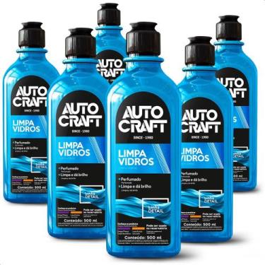 Imagem de Kit 6 Limpa Vidros Automotivo Autocraft Proauto 500ml