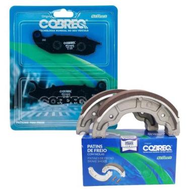 Imagem de Kit Pastilhas e Lonas de Freio Cg 150 Titan 2009-2013 Cobreq