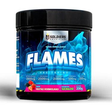 Imagem de Pré Treino Flames 200g Workout Termogênico Sabor Frutas Verm - Congrat