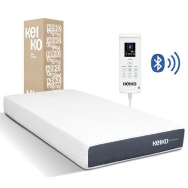 Imagem de Colchão Solteiro Connect Com Molas D33 App De Massagem 25x88x188cm Kei