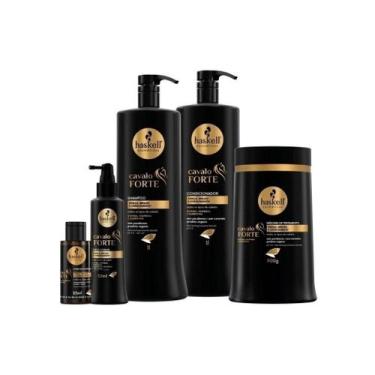 Imagem de Kit Haskell Cavalo Forte Prof 5 Itens Sh+Cond 1L Másc 900g
