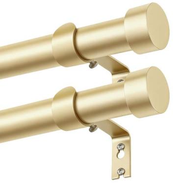 Imagem de Varões para Cortina KAMANINA Kit com 2 Peças 83-305 cm Reforçados Dour