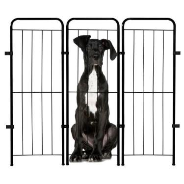 Imagem de Cercado Pet Dobrável Segurança Cão 110x98cm 3 Módulos Cachorro - GIFT 