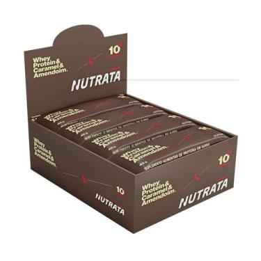 Imagem de Barra Proteica Reserva - 12 Unidades 45g Caramel e Amendoim - Nutrata