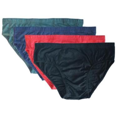Imagem de Cueca Masculina Kit 6 Cuecas Slip 100% Algodao Normal Adulto - - Somel