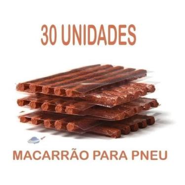 Imagem de Refil Remendo Macarrão Caixa 30 Unidades Conserto Pneu Carro - NoBrand