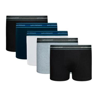 Imagem de Kit 5 Cuecas Boxer Infantil Lupo Box Criança Algodão Menino, Sortida, 