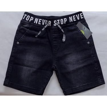 Imagem de Bermuda Jeans Black Menino Infantil Lemon, Jeans black, 4