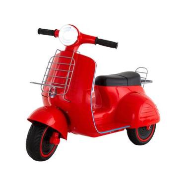 Imagem de Lambreta Scooter Elétrica Infantil - 6v - Vermelha - Bandeirante