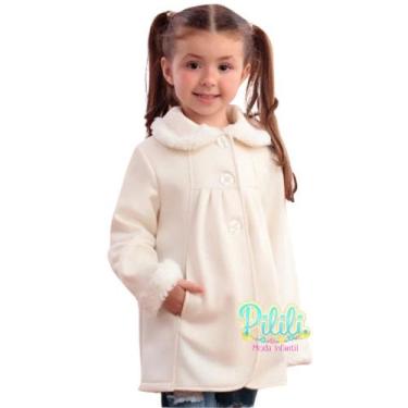 Imagem de Casaco Menina Petit Cherie Dacing Ballet em Moletom - Off White, 1