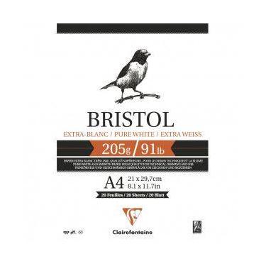 Imagem de Bloco para Desenho Clairefontaine Bristol 205g/m² A4